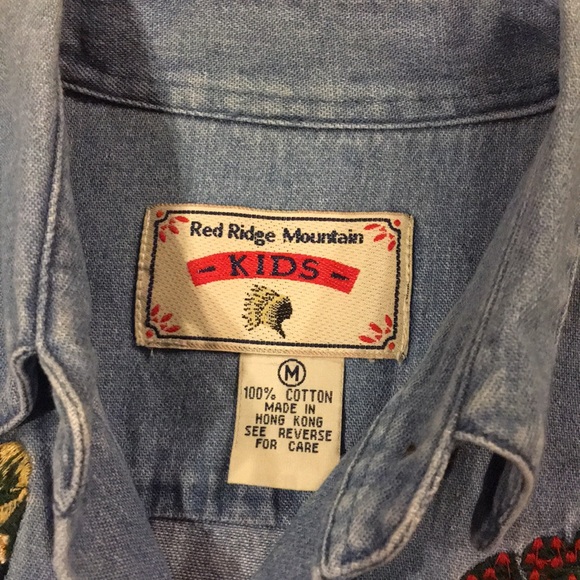 Adorable Embroidered Denim Shirt - Picture 7 of 7